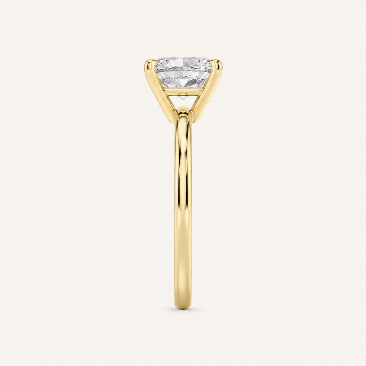 3.00 CT Radiant Cut Lab Grown Diamond Solitaire Ring