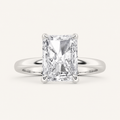 1.00 CT Radiant Cut Lab Grown Diamond Solitaire Ring