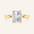 4.00 CT Radiant Cut Lab Grown Diamond Solitaire Ring