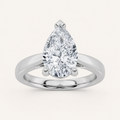 2CT Pear Cut Lab Grown Diamond Solitaire Ring