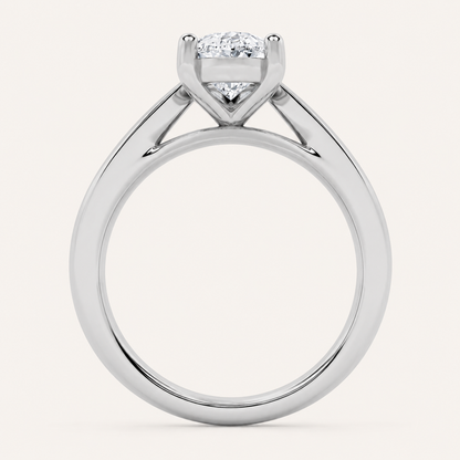 2CT Pear Cut Lab Grown Diamond Solitaire Ring