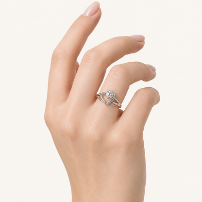 0.50CT Round Cut Lab Grown Diamond Solitaire Ring