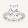 2CT Elongated Cushion Cut Lab Grown Diamond Solitaire Ring