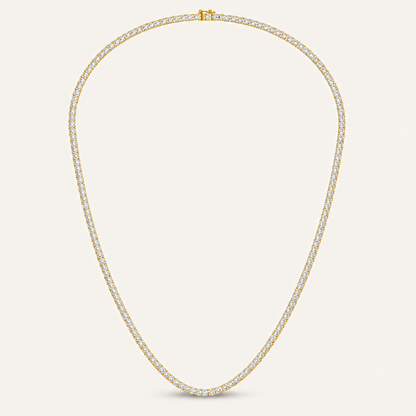 7.00CT Round Cut Lab Grown Diamond Tennis Necklace