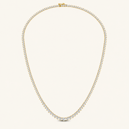 10.00CT Round Cut Lab Grown Diamond Tennis  Necklace