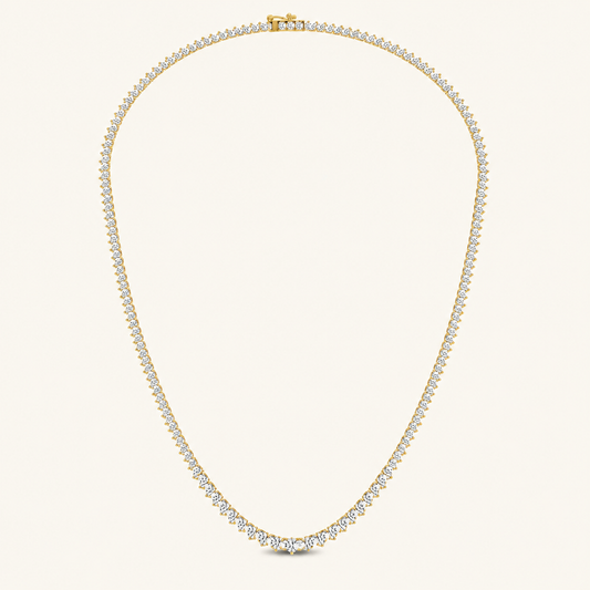 3.00CT Round Cut Lab Grown Diamond Tennis Necklace