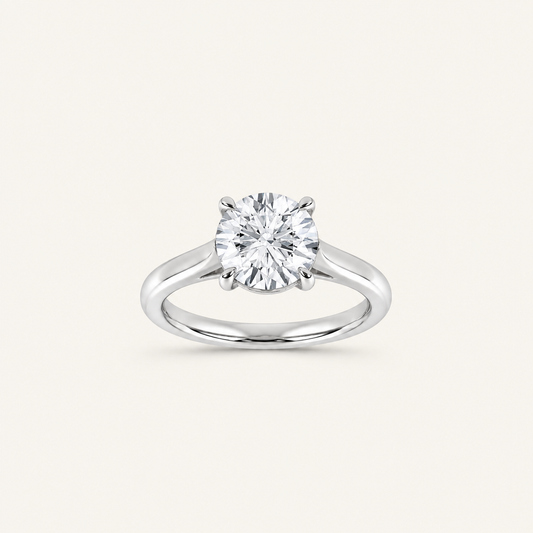 1.00CT Round Cut Lab Grown Diamond Solitaire Ring