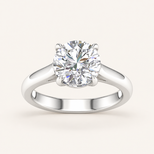 5.00CT Round Cut Lab Grown Diamond Solitaire Ring