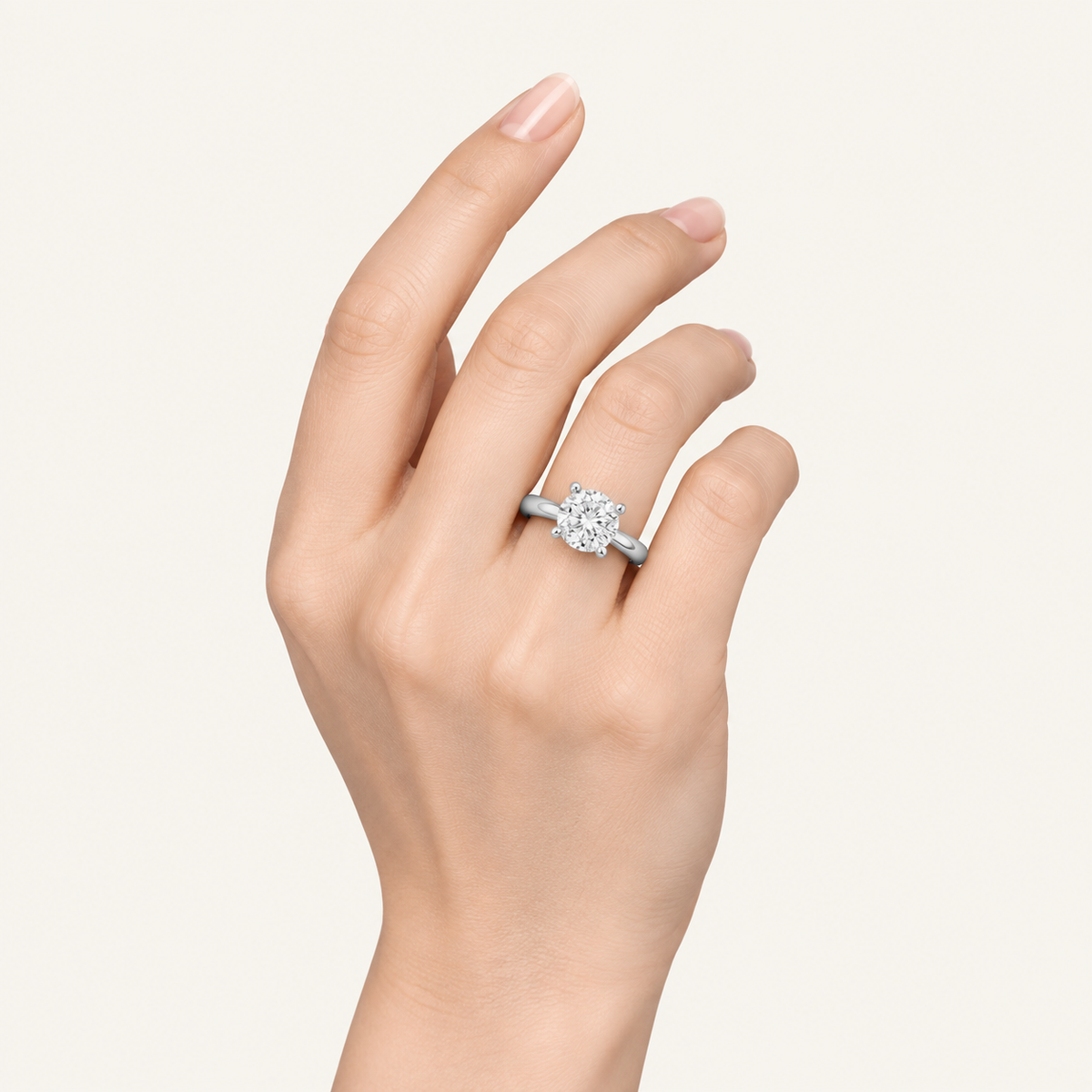 5.00CT Round Cut Lab Grown Diamond Solitaire Ring