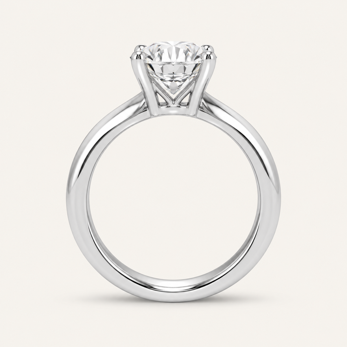 5.00CT Round Cut Lab Grown Diamond Solitaire Ring