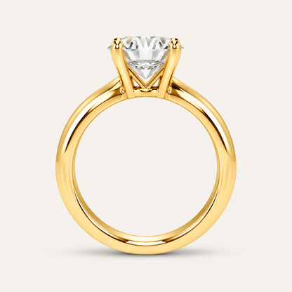4.00CT Round Cut Lab Grown Diamond Solitaire Ring