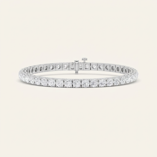 9CT Round Cut Lab Grown Diamond Tennis Bracelet