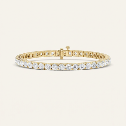 10.25CT Round Cut Lab Grown Diamond Tennis Bracelet