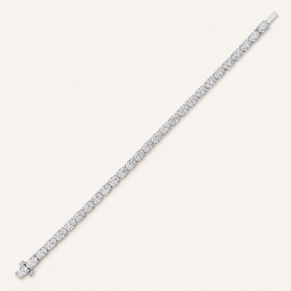 7CT Oval Cut Lab Grown Diamond Tennis Bracelet