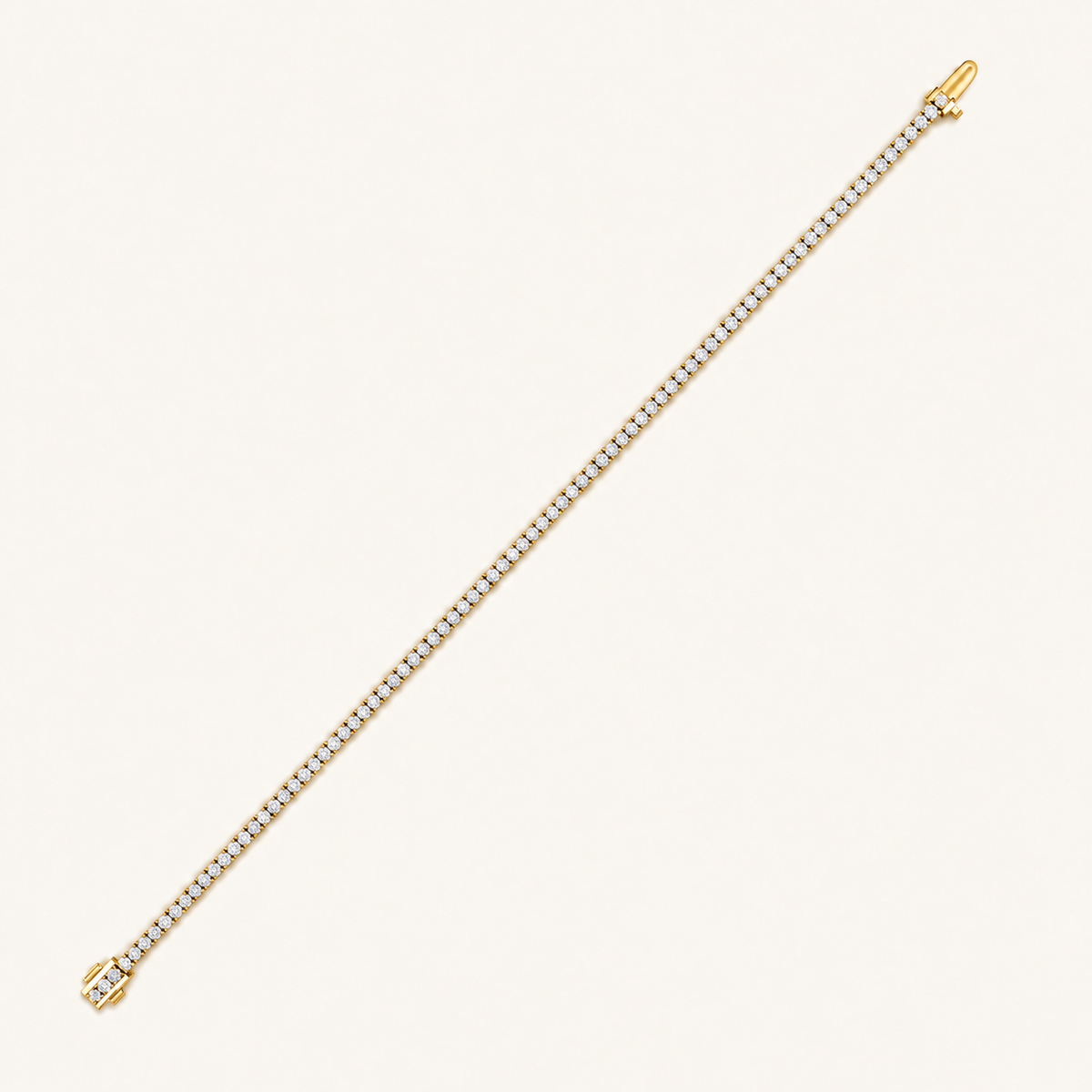 3CT Round Cut Lab Grown Diamond Four Pring Tennis Bracelet