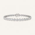 5CT Oval Cut Lab Grown Diamond Tennis Bracelet