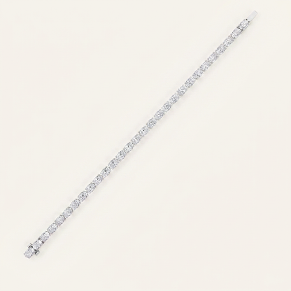 15CT Oval Cut Lab Grown Diamond Tennis Bracelet