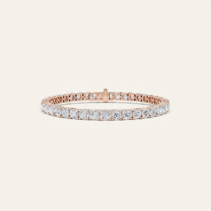 10CT Round Cut Lab Grown Diamond Tennis Bracelet