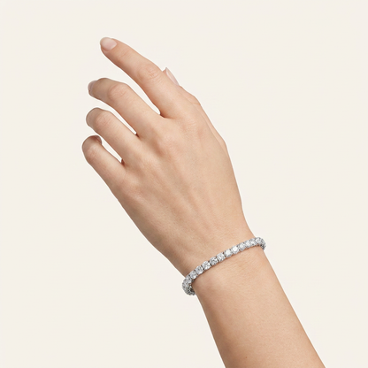 10.25CT Round Cut Lab Grown Diamond Tennis Bracelet