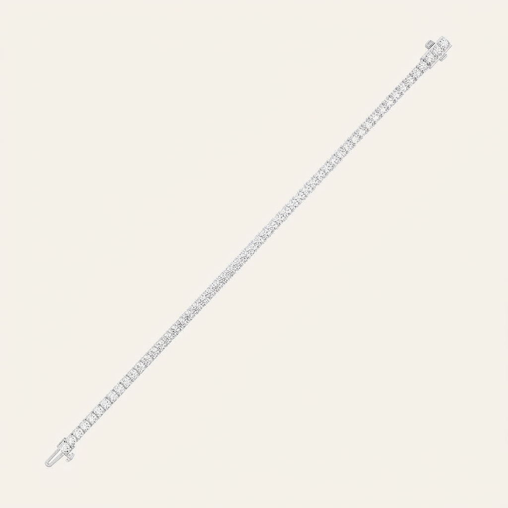 5CT Round Cut Lab Grown Diamond Tennis Bracelet