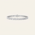 13CT Oval Cut Lab Grown Diamond Tennis Bracelet