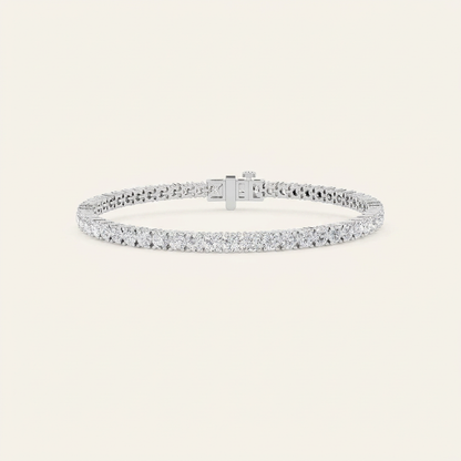 5CT Round Cut Lab Grown Diamond Tennis Bracelet