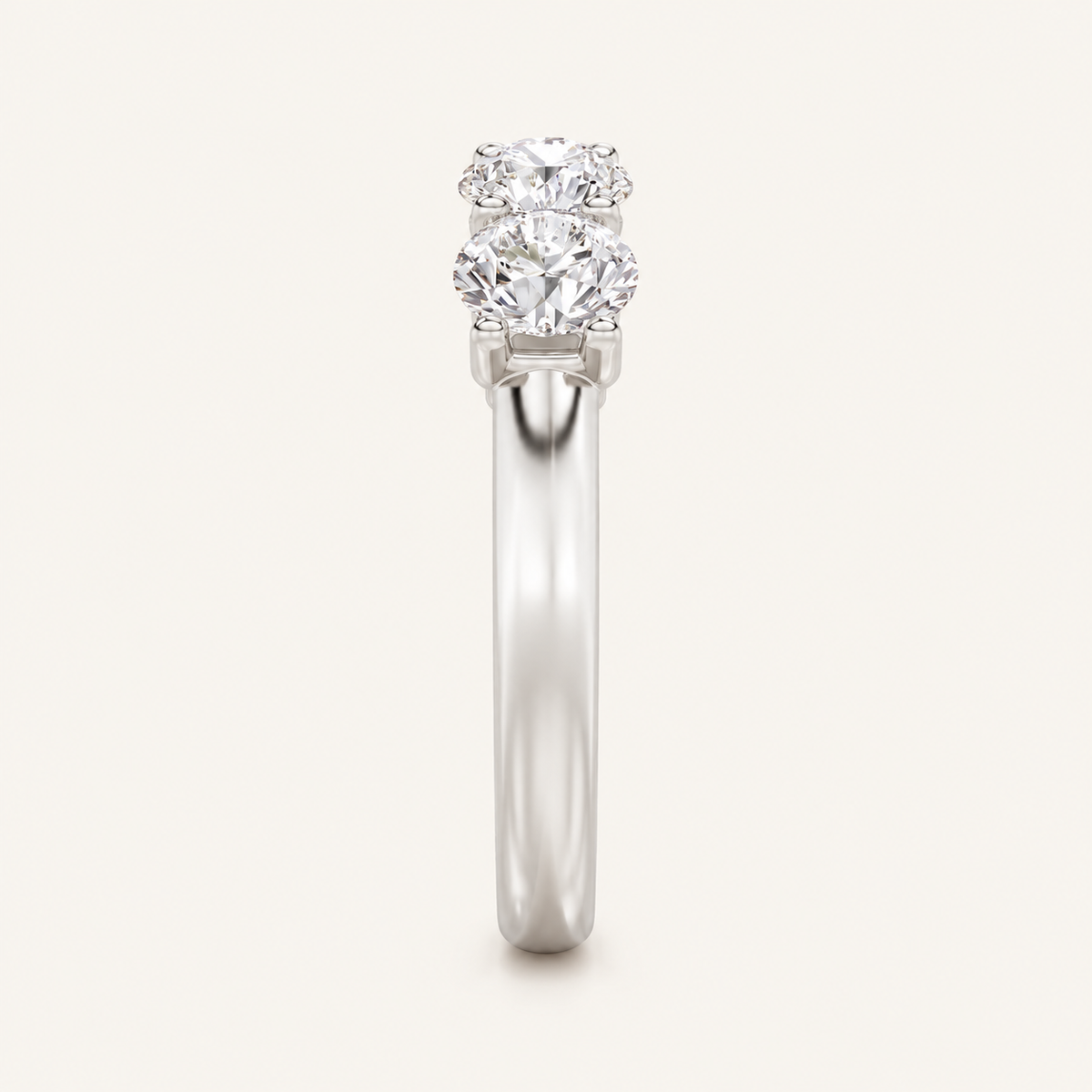 1CT Round Cut Lab Grown Diamond Enhancers Rings