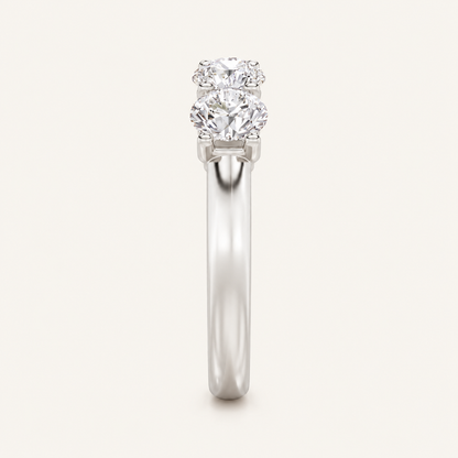 1CT Round Cut Lab Grown Diamond Enhancers Rings
