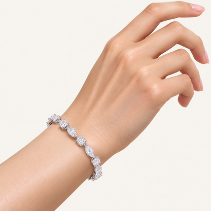 7CT Multistone Lab Grown Diamond Tennis Bracelet