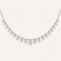 7CT Round Cut Lab Grown Diamond Tennis Necklace
