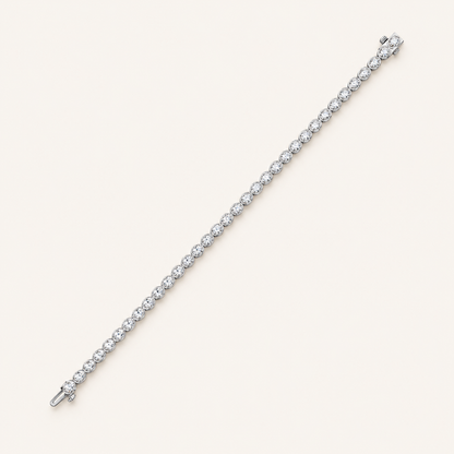 5CT Oval Cut Lab Grown Diamond Tennis Bracelet