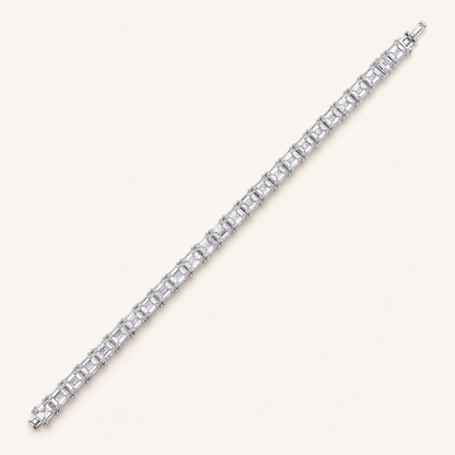 1.5CT Emerald Cut Lab Grown Diamond Tennis Bracelet