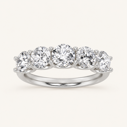 1CT Round Cut Lab Grown Diamond Enhancers Rings