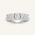 1CT Emerald Cut Lab Grown Diamond Enhancers Ring