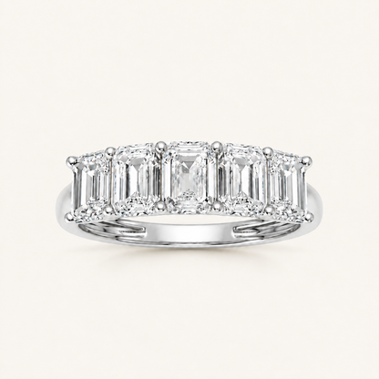 1CT Emerald Cut Lab Grown Diamond Enhancers Ring