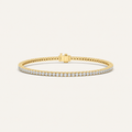 3CT Round Cut Lab Grown Diamond Four Pring Tennis Bracelet