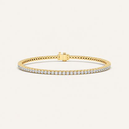 3CT Round Cut Lab Grown Diamond Four Pring Tennis Bracelet