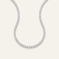 20CT Round Cut Lab Grown Diamond Tennis Necklace