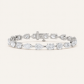 7CT Multistone Lab Grown Diamond Tennis Bracelet