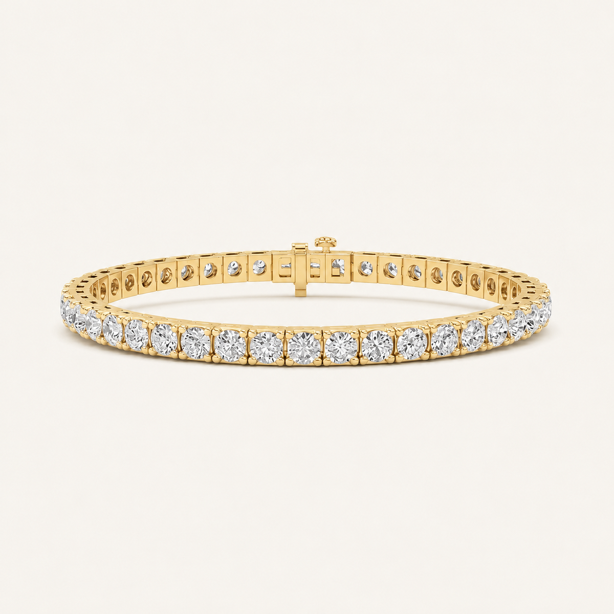 10CT Round Cut Lab Grown Diamond Tennis Bracelet