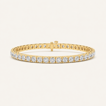 10CT Round Cut Lab Grown Diamond Tennis Bracelet