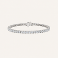 5CT Round Lab Grown Cut Four Prong Tennis Bracelet