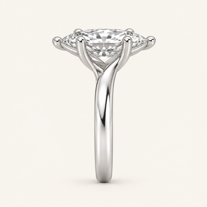 3CT Marquise Cut Lab Grown Diamond Solitaire Ring