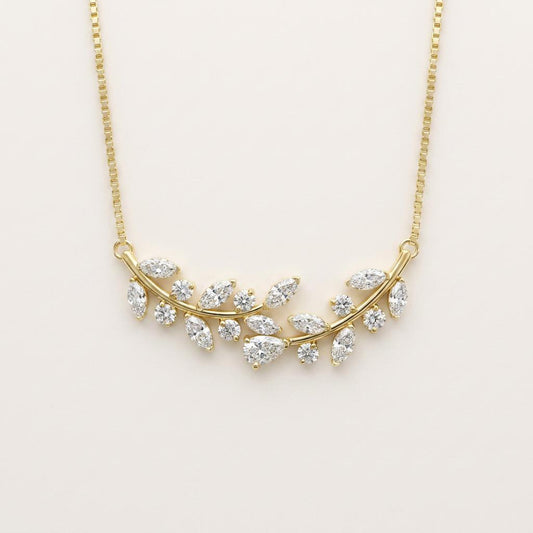 2.5CT Pear Cut Lab Grown Diamond Pendant Necklace