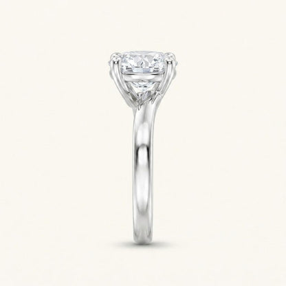 1CT Round Cut Lab Grown Diamond Solitaire Ring
