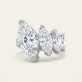 2.5CT Marquise Cut Lab Grown Diamond Cluster Ring