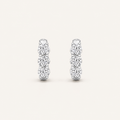 2CT Round Cut Lab Grown Diamond Hoop Earrings