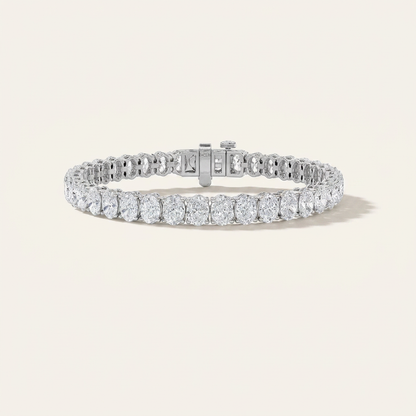 13.5CT Oval Cut Lab Grown Diamond Tennis Bracelet