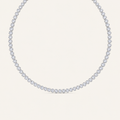 10CT Round Cut Lab Grown Diamond Bezel Set Tennis Necklace