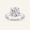 4CT Round Cut Lab Grown Diamond Solitaire Ring